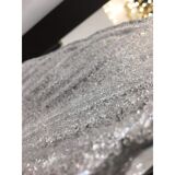 Clear graniglia “leaf” murano glass wall sconce by simoeng