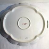 Fine porcelain cake serving 12 plates - 1 dish, signed Th. Haviland Limoges