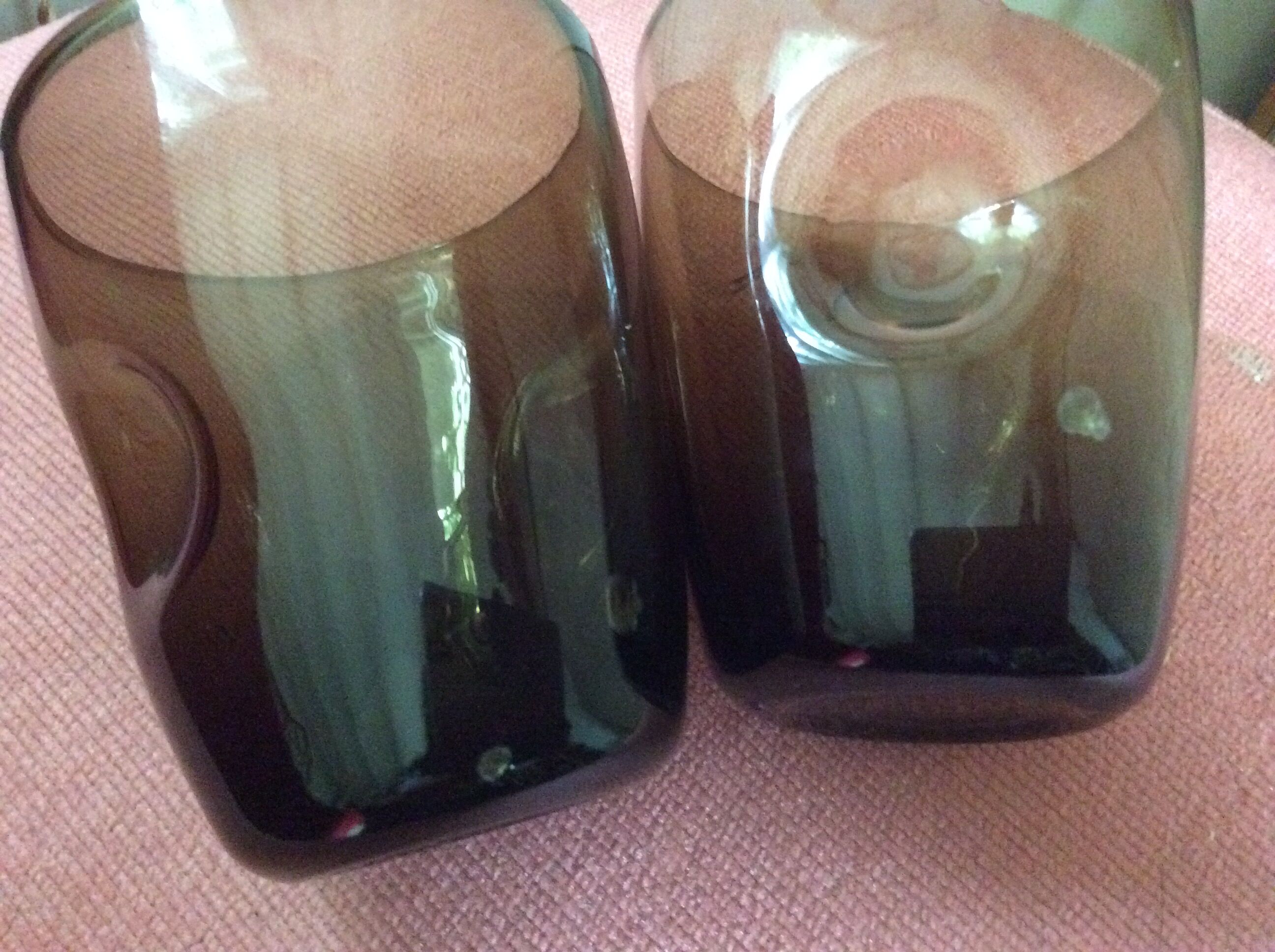 Series of 5 vintage glasses