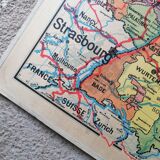 Old Vidal Lablache school map of Germany n°27.