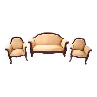 Living room set, Northern Europe, circa 1890.