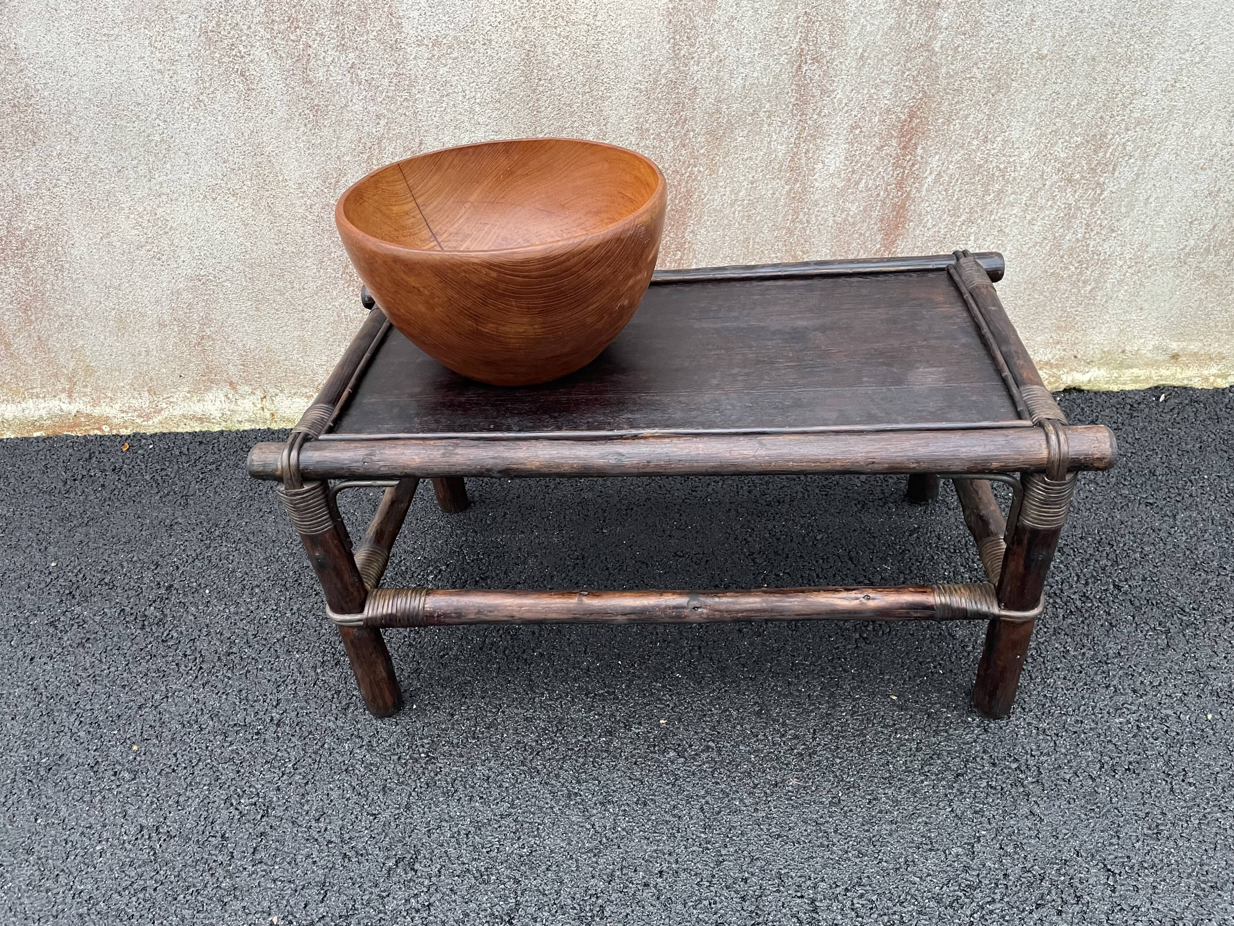 XXL teak bowl 1960