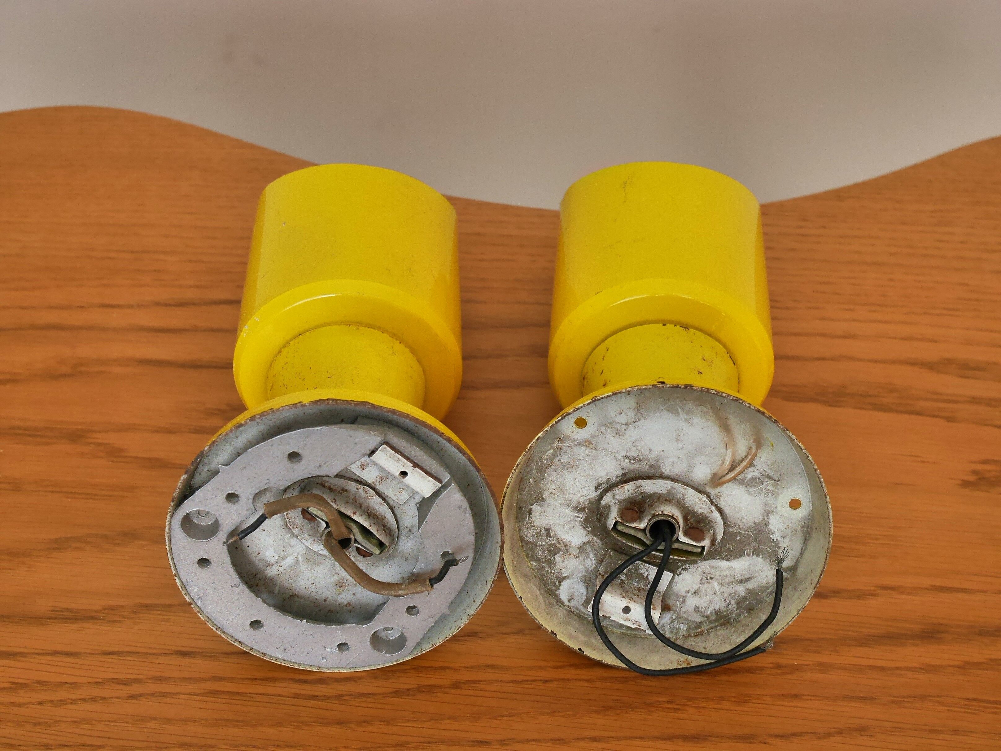 Pair of articulated metal wall lamps 50