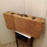 Wooden suitcase for old deco