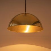 Large suspended brass chandelier by Florian Schulz, Germany.