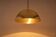 Large suspended brass chandelier by Florian Schulz, Germany.