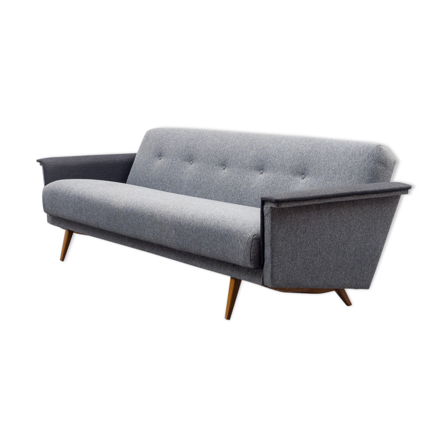 Convertible sofa, 60s, two-coloured, restored
