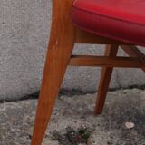 Pair of chairs type red skai bistro