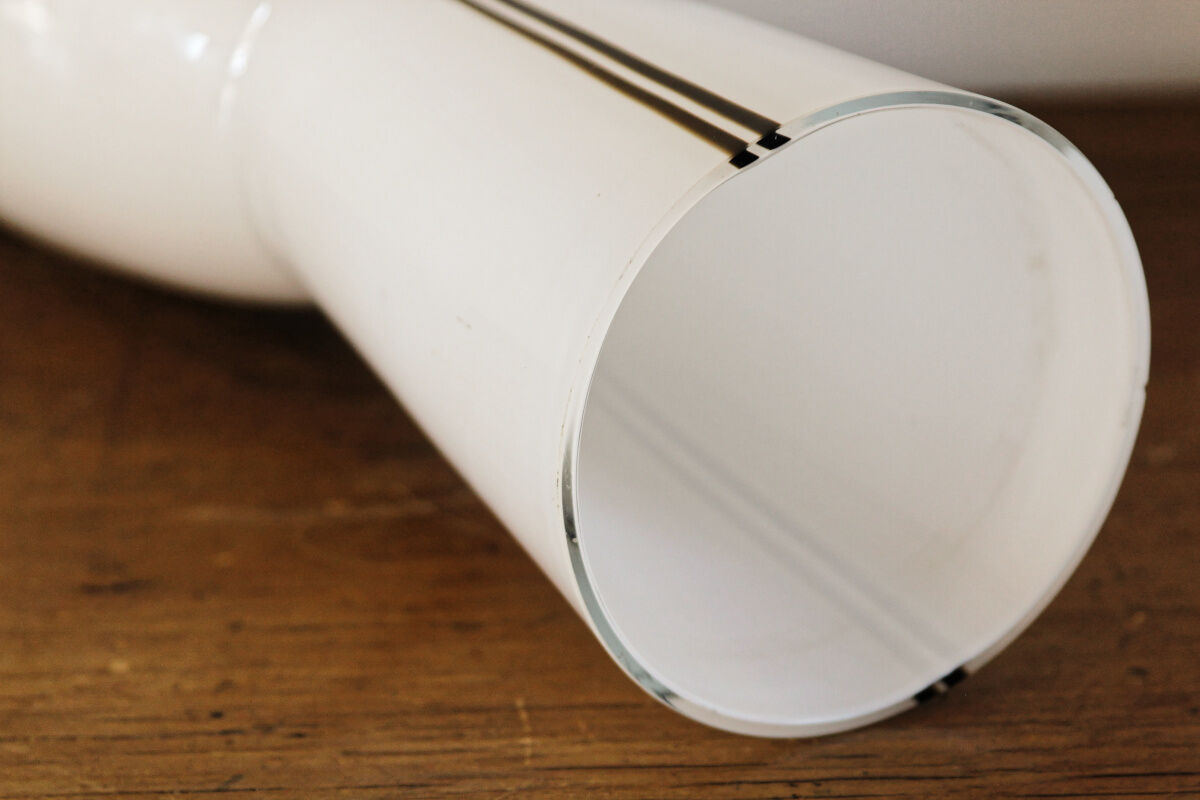 Vintage opaque glass vase