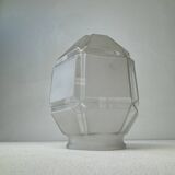 Pair of old vintage hexagonal suspension lights