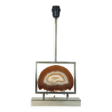 Agate and chrome lamp