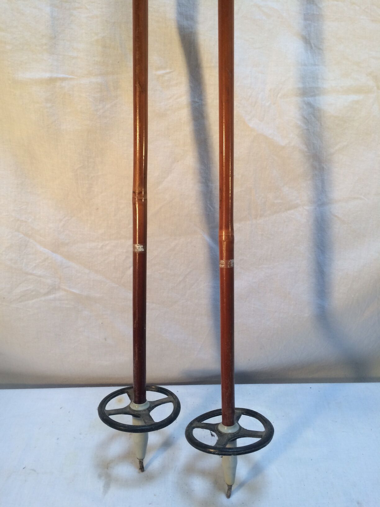 Old bamboo ski poles