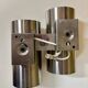 1970s chrome Space Age wall light
