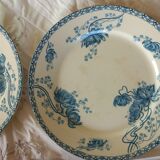 13 assiettes sarreguemines modele royat