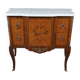 Commode sauteuse en marqueterie, style Transition Louis XV - Louis XVI – milieu XXe