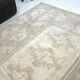 Tapis Oushak orange et beige sku 1153