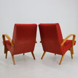 1960s Frantisek Jirak Bentwood Lounge chairs, set of 2