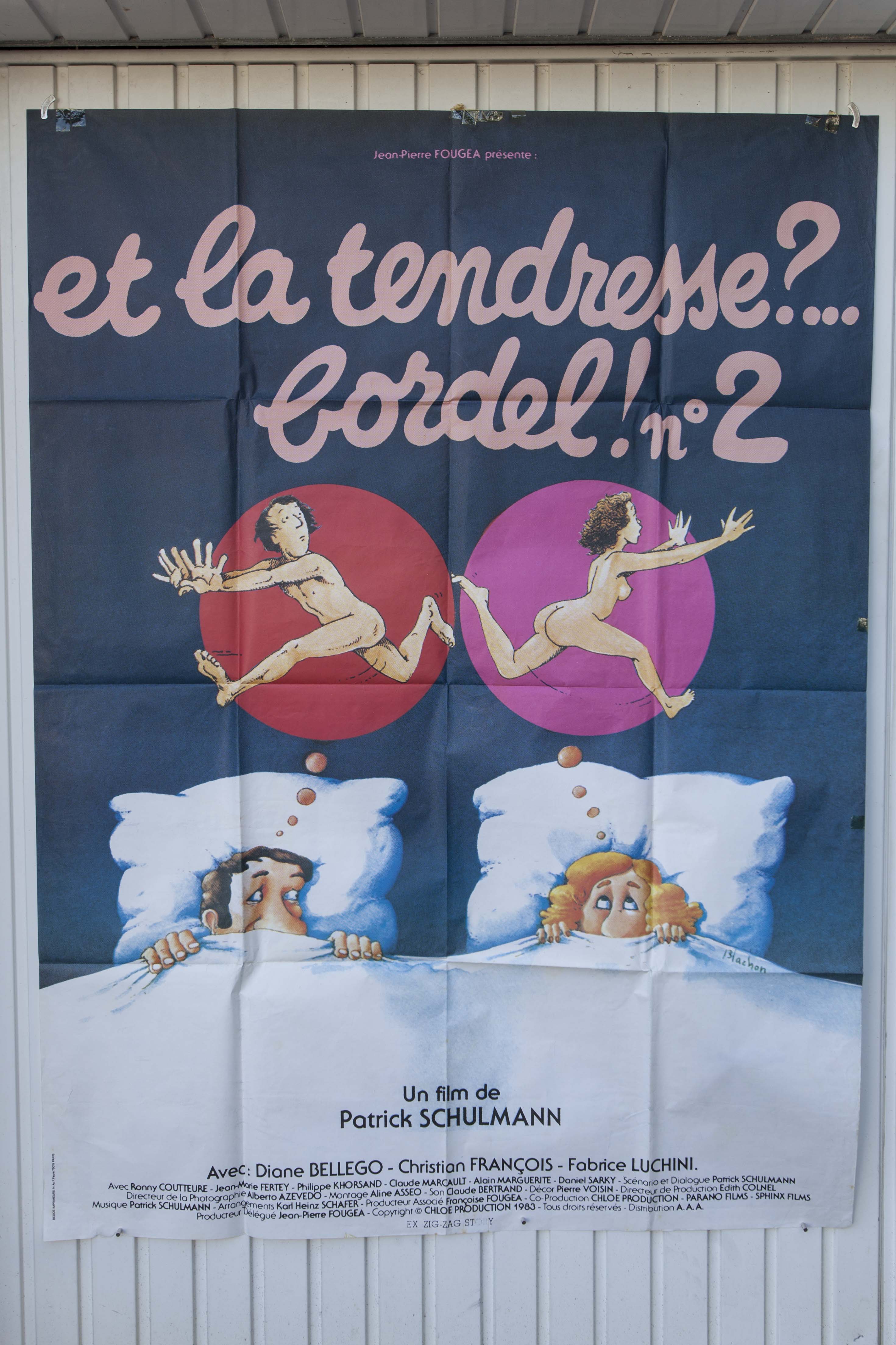 Poster 120x160 and the tenderness brothel number 2 Fabrice Luchini 1983