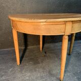 Former Louis XVI-style half moon table 19th century
