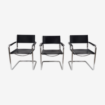 Suite of three armchairs design Matteo Grassi