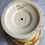 Art-deco vasque lamp in faience