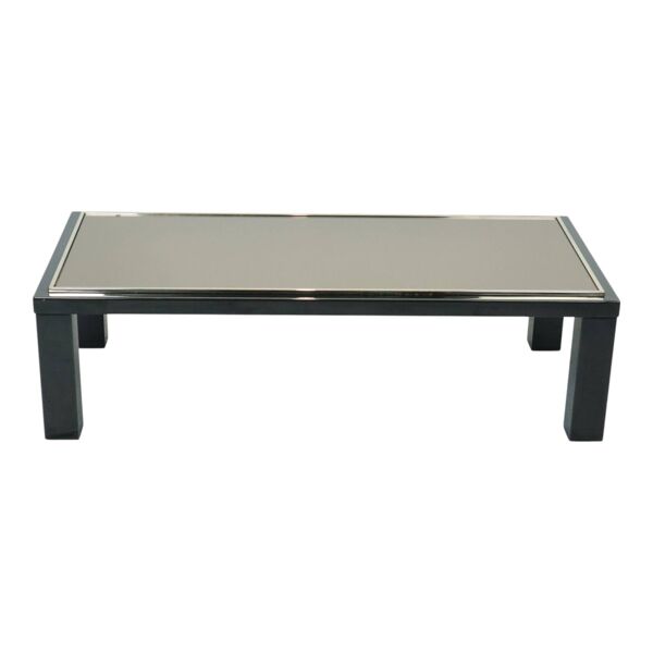 Table basse design Belgo Chrom par Roger van Hevel Or 23 carats 130 cm