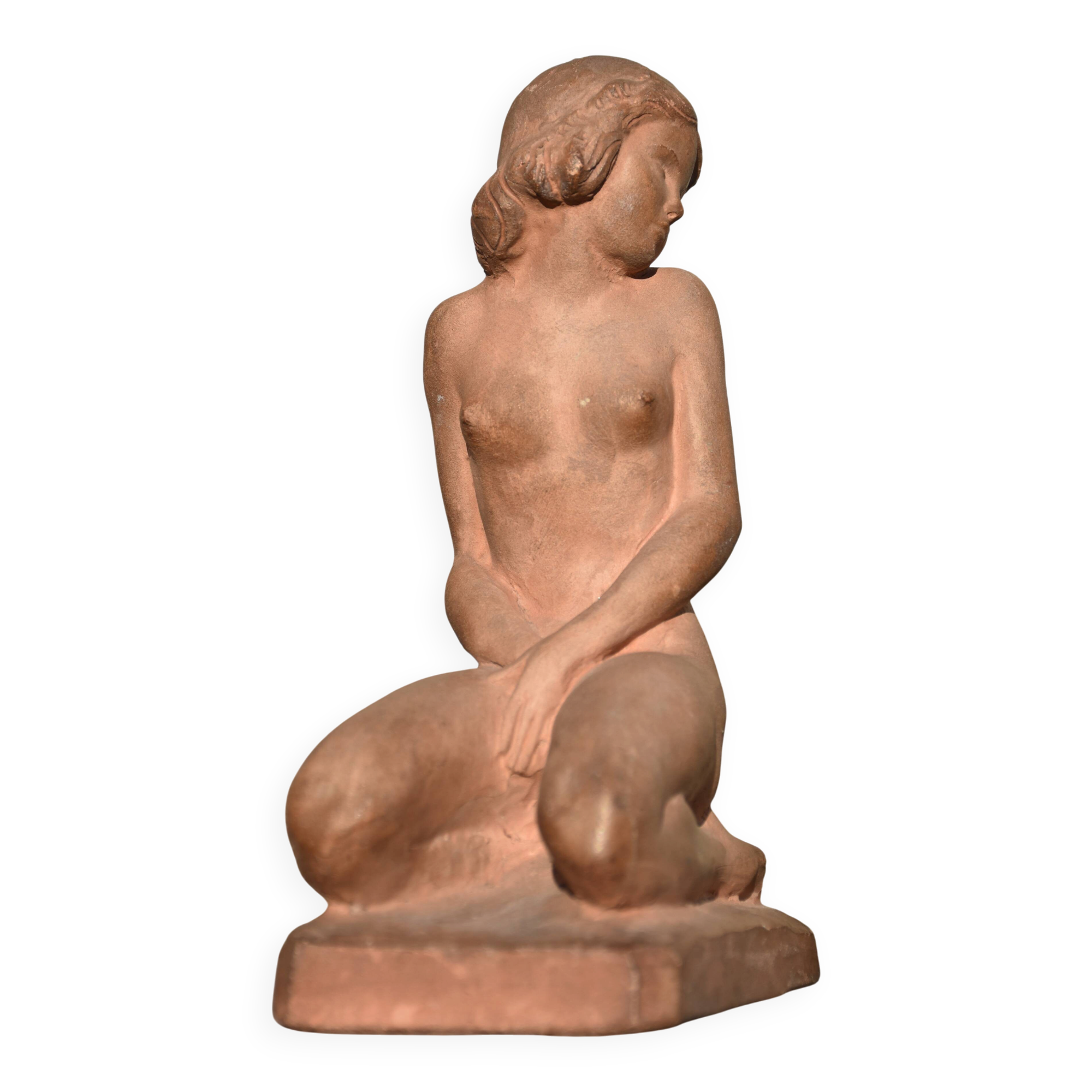 Ignacio gallo (valladolid 1887 - paris 1956), nude woman on knees (circa 1925)