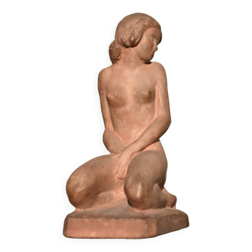 Ignacio gallo (valladolid 1887 - paris 1956), nude woman on knees (circa 1925)