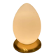 Opaline glass egg table lamps, set of 2