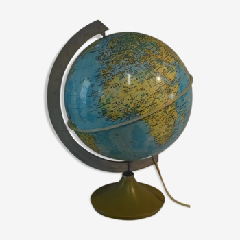 Congo zaire vintage world map globe