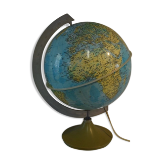 Congo zaire vintage world map globe