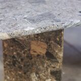 Table basse en travertin terrazzo, 1970