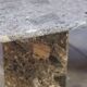 Table basse en travertin terrazzo, 1970