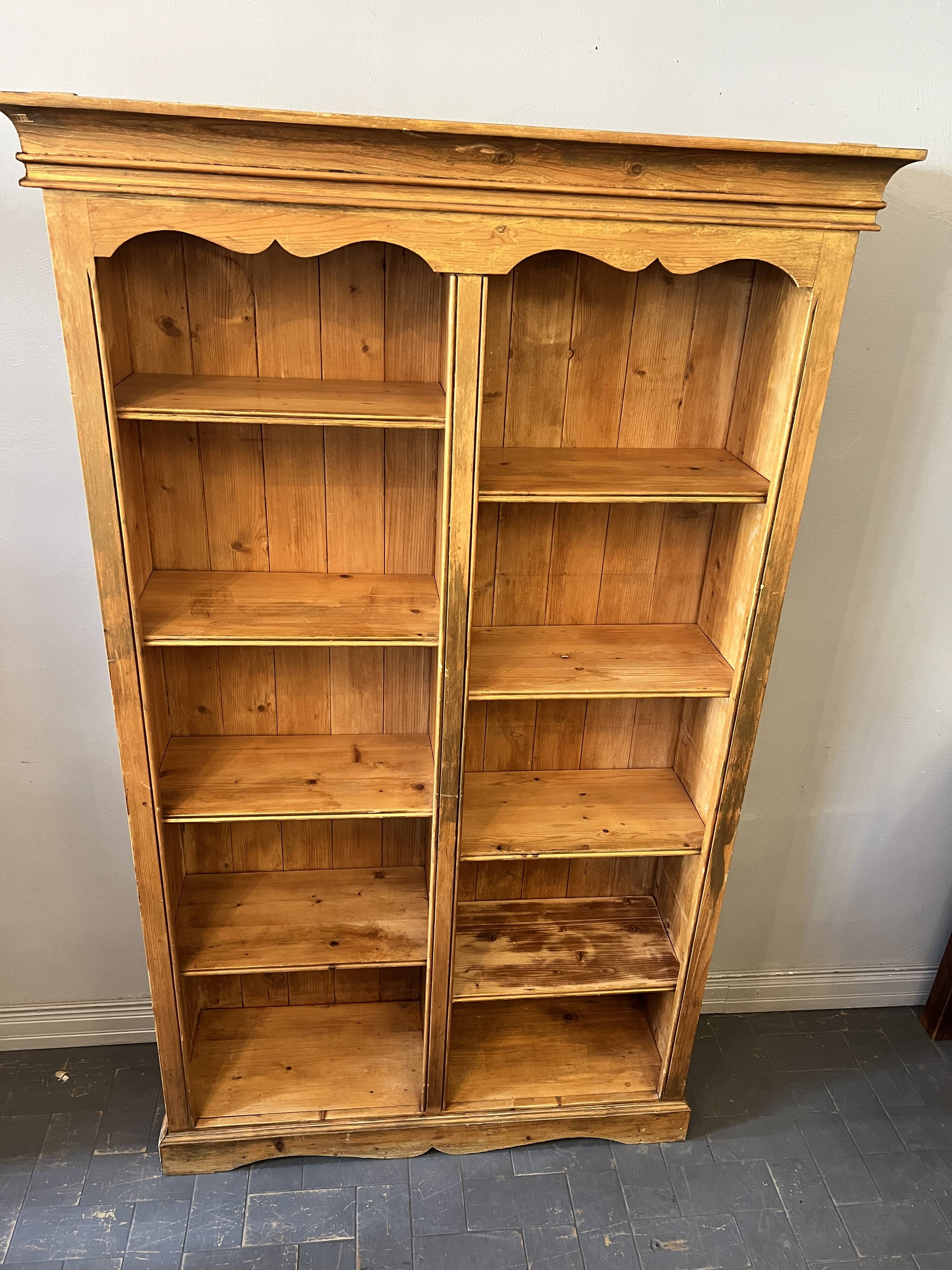 Solid pine bookcase