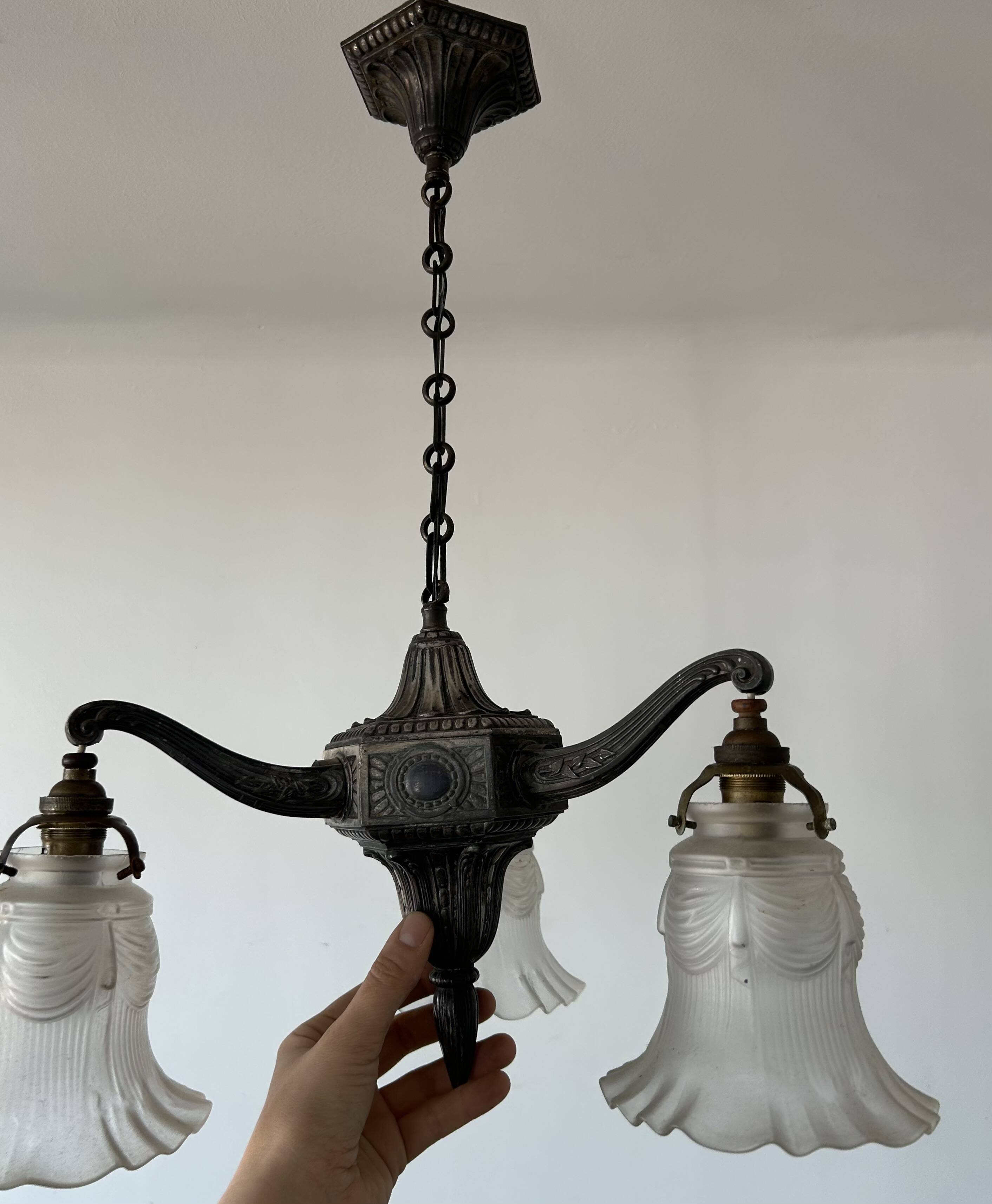 Antique Art Deco chandelier