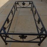 Wrought iron coffee table leg