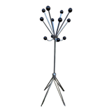 Chromed metal coat rack