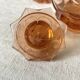 1950s pink glass carafes