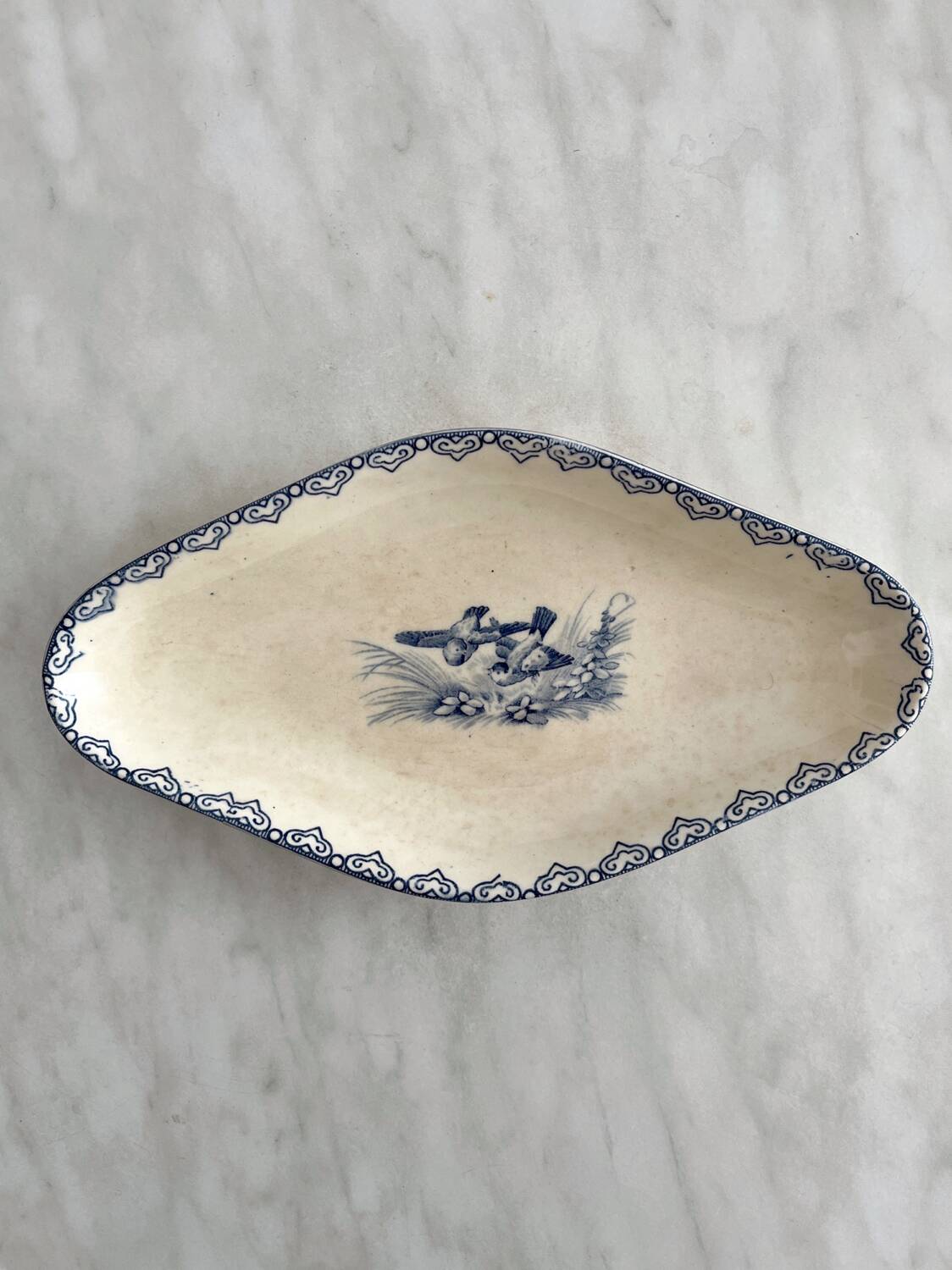 “Summer” ironstone dish from the Clairefontaine earthenware factory