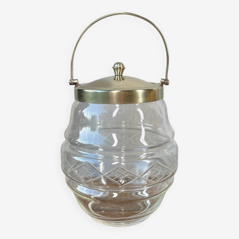 Chiseled glass cookie bucket