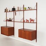 Teak shelving unit, Danish design, 1960s, production: Denmark