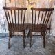 Pair of vintage Baumann western style wooden chairs #a326