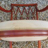 Pair of art nouveau mahogany armchairs