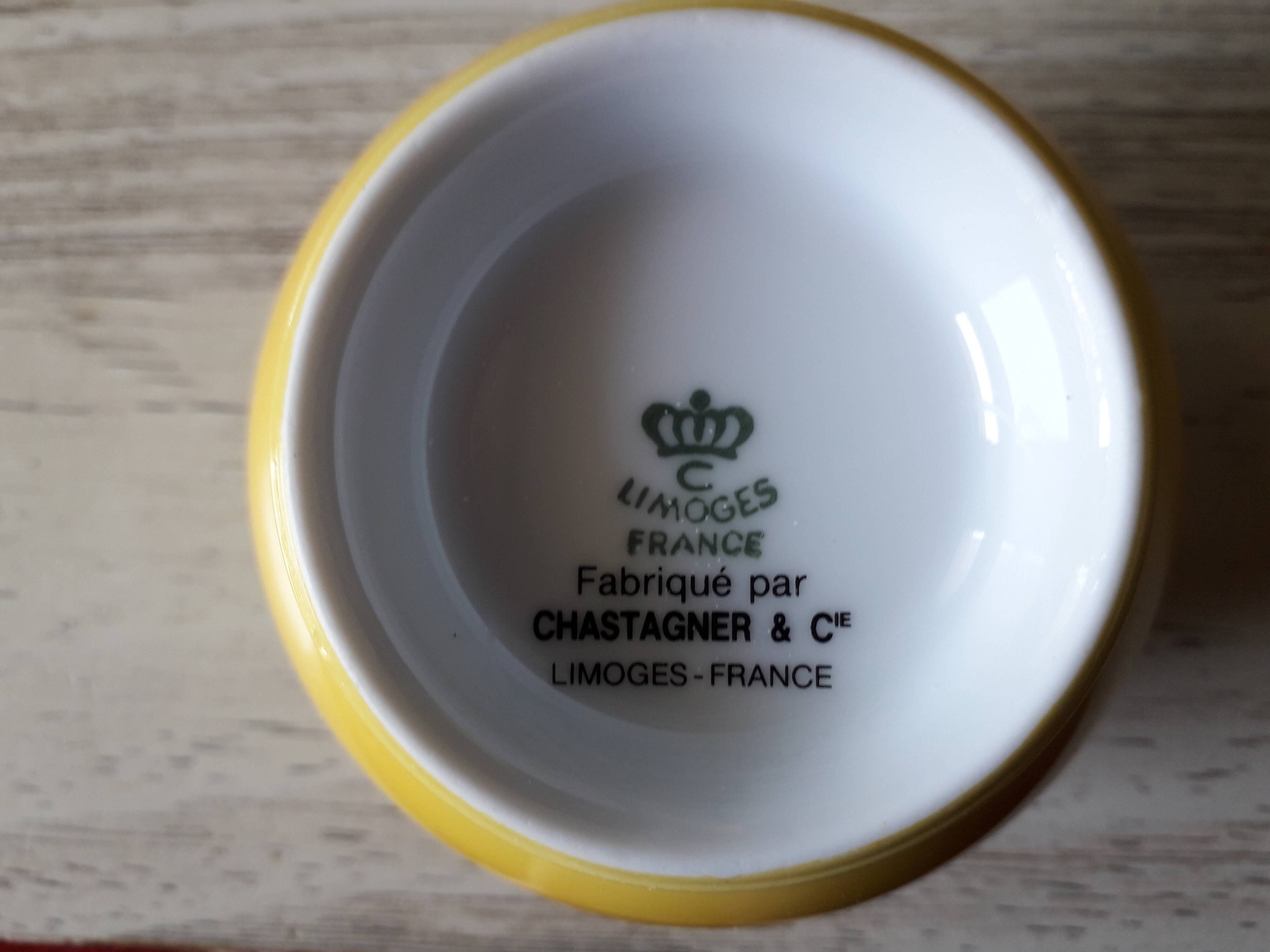Chastagner Limoges porcelain lunch service
