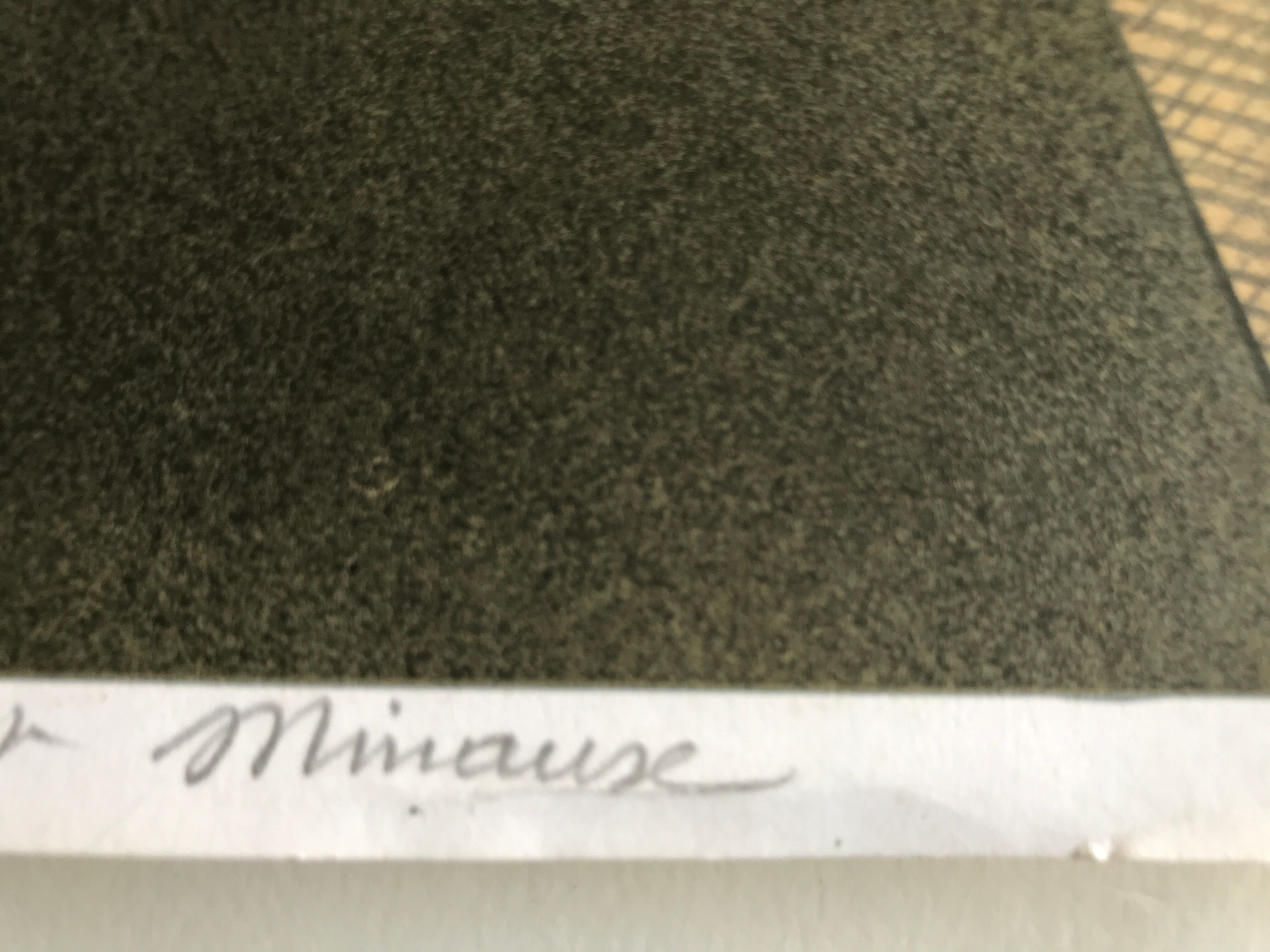 Original poster signed and dedicated by André MINAUX, Galerie Paul Maurel, 1974 Mourlot