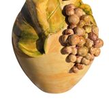 Provencal ceramic vase hand-painted in majolica