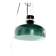 Suspension en verre de Murano vert et blanc, Italie 1970
