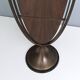 Vintage Oval Cheval Mirror with Brass and Metal Frame, Italy
