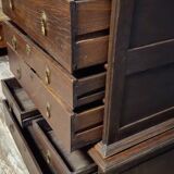 Cabinet - Commode  / chiffonnier ancien en bois massif, XIXᵉ siècle