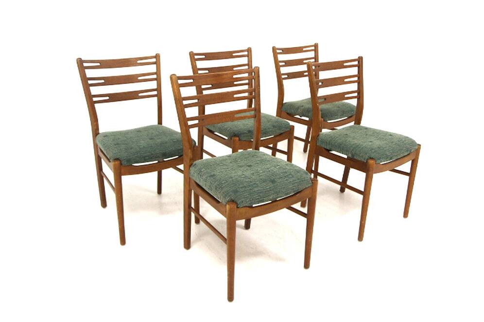 Set of 5 Scandinavian teak chairs "Della", Möbel-IKEA, Ämhult, Sweden, 1960